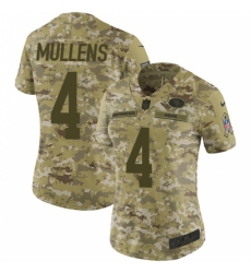 Women's Nike San Francisco 49ers #4 Nick Mullens Limited Camo 2018 Salute to Service NFL Jersey