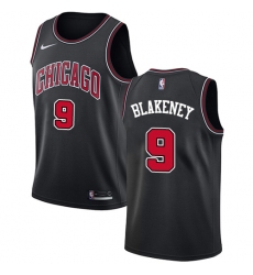 Women's Nike Chicago Bulls #9 Antonio Blakeney Swingman Black NBA Jersey Statement Edition