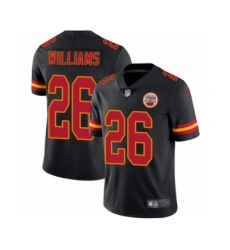 Youth Nike Kansas City Chiefs #26 Damien Williams Limited Black Rush Vapor Untouchable NFL Jersey