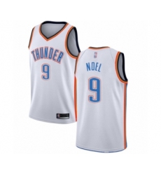Men's Oklahoma City Thunder #9 Nerlens Noel Authentic White Basketball Jersey - Association Edition
