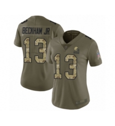 Men's Odell Beckham Jr. Limited Brown Nike Jersey NFL Cleveland Browns #13 Home Vapor Untouchable