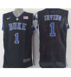 Blue Devils #1 Kyrie Irving Black Basketball Stitched NCAA Jersey