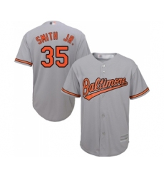 Youth Baltimore Orioles #35 Dwight Smith Jr. Replica Grey Road Cool Base Baseball Jersey