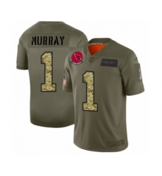 Men's Arizona Cardinals #1 Kyler Murray 2019 Olive Camo Salute to Service Limited Jersey