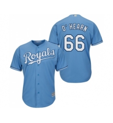 Men's Kansas City Royals #66 Ryan O Hearn Replica Light Blue Alternate 1 Cool Base Baseball Jersey