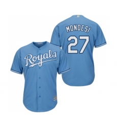 Men's Kansas City Royals #27 Raul Mondesi Replica Light Blue Alternate 1 Cool Base Baseball Jersey