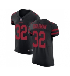 Men's San Francisco 49ers #32 Tevin Coleman Black Alternate Vapor Untouchable Elite Player Football Jersey