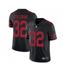 Men's San Francisco 49ers #32 Tevin Coleman Black Vapor Untouchable Limited Player Football Jersey