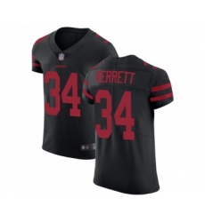 Men's San Francisco 49ers #34 Jason Verrett Black Alternate Vapor Untouchable Elite Player Football Jersey