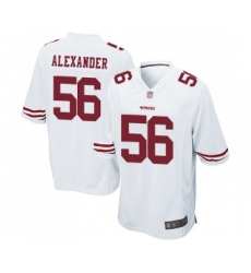 Men's San Francisco 49ers #56 Kwon Alexander Game White Football Jersey