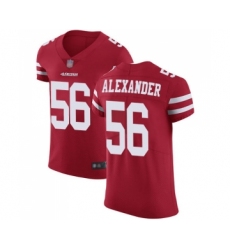 Men's San Francisco 49ers #56 Kwon Alexander Red Team Color Vapor Untouchable Elite Player Football Jersey