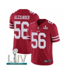 Men's San Francisco 49ers #56 Kwon Alexander Red Team Color Vapor Untouchable Limited Player Super Bowl LIV Bound Football Jersey