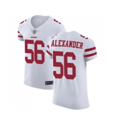 Men's San Francisco 49ers #56 Kwon Alexander White Vapor Untouchable Elite Player Football Jersey