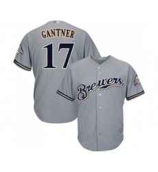 Youth Milwaukee Brewers #17 Jim Gantner Replica Grey Road Cool Base Baseball Jersey