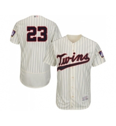 Men's Minnesota Twins #23 Nelson Cruz Cream Alternate Flex Base Authentic Collection Baseball Jersey