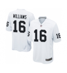 Men's Oakland Raiders #16 Tyrell Williams Game White Football Jersey