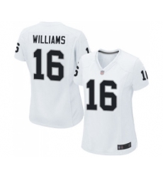 Women's Oakland Raiders #16 Tyrell Williams Game White Football Jersey