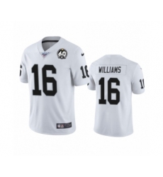 Youth Oakland Raiders #16 Tyrell Williams White 60th Anniversary Vapor Untouchable Limited Player 100th Season Football Jersey