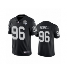 Men's Oakland Raiders #96 Clelin Ferrell Black 2020 Inaugural Season Vapor Limited Jersey