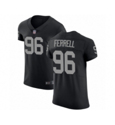 Men's Oakland Raiders #96 Clelin Ferrell Black Team Color Vapor Untouchable Elite Player Football Jersey
