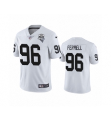Women's Oakland Raiders #96 Clelin Ferrell White 2020 Inaugural Season Vapor Limited Jersey