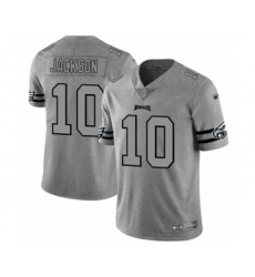Men's Philadelphia Eagles #10 DeSean Jackson Limited Gray Team Logo Gridiron Football Jersey