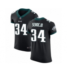 Men's Philadelphia Eagles #34 Andrew Sendejo Black Vapor Untouchable Elite Player Football Jersey