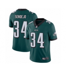 Youth Philadelphia Eagles #34 Andrew Sendejo Midnight Green Team Color Vapor Untouchable Limited Player Football Jersey