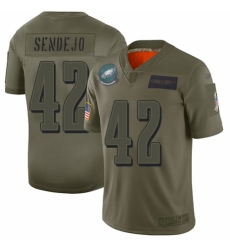 Youth Philadelphia Eagles #42 Andrew Sendejo Limited Camo 2019 Salute to Service Football Jersey