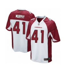 Men's Arizona Cardinals #41 Byron Murphy Game White Football Jersey
