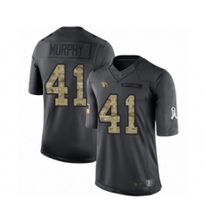 Men's Arizona Cardinals #41 Byron Murphy Limited Black 2016 Salute to Service Football Jersey