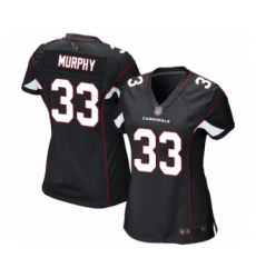 Women's Arizona Cardinals #33 Byron Murphy Game Black Alternate Football Jersey