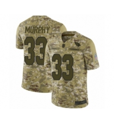 Youth Arizona Cardinals #33 Byron Murphy Limited Camo 2018 Salute to Service Football Jersey