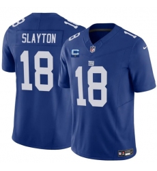 Men's New York Giants #18 Darius Slayton Blue 2025 F.U.S.E. With 1-Star C Vapor Untouchable Limited Football Stitched Jersey