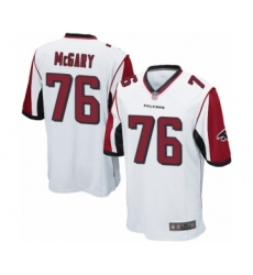 Men's Atlanta Falcons #76 Kaleb McGary Game White Football Jersey