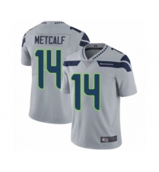 Youth Seattle Seahawks #14 D.K. Metcalf Grey Alternate Vapor Untouchable Limited Player Football Jersey