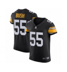 Men's Pittsburgh Steelers #55 Devin Bush Black Alternate Vapor Untouchable Elite Player Football Jersey