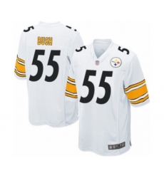 Men's Pittsburgh Steelers #55 Devin Bush Game White Football Jersey