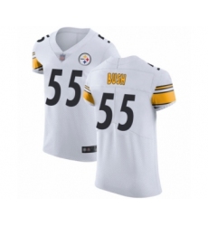 Men's Pittsburgh Steelers #55 Devin Bush White Vapor Untouchable Elite Player Football Jersey