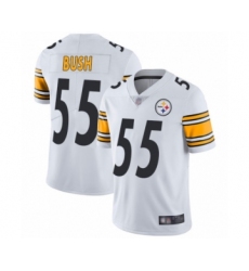 Youth Pittsburgh Steelers #55 Devin Bush White Vapor Untouchable Limited Player Football Jersey