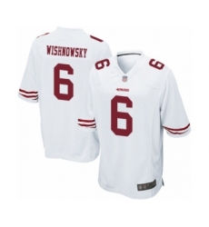 Men's San Francisco 49ers #6 Mitch Wishnowsky Game White Football Jersey