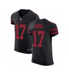 Men's San Francisco 49ers #17 Jalen Hurd Black Alternate Vapor Untouchable Elite Player Football Jersey