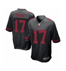 Men's San Francisco 49ers #17 Jalen Hurd Game Black Football Jersey