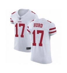 Men's San Francisco 49ers #17 Jalen Hurd White Vapor Untouchable Elite Player Football Jersey