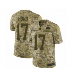 Youth San Francisco 49ers #17 Jalen Hurd Limited Camo 2018 Salute to Service Football Jersey