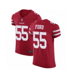 Men's San Francisco 49ers #55 Dee Ford Red Team Color Vapor Untouchable Elite Player Football Jersey