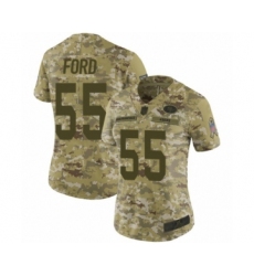 Women's San Francisco 49ers #55 Dee Ford Limited Camo 2018 Salute to Service Football Jersey