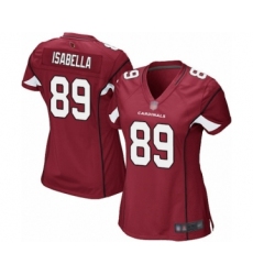 Women's Arizona Cardinals #89 Andy Isabella Game Red Team Color Football Jersey