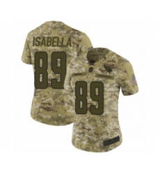 Women's Arizona Cardinals #89 Andy Isabella Limited Camo 2018 Salute to Service Football Jersey