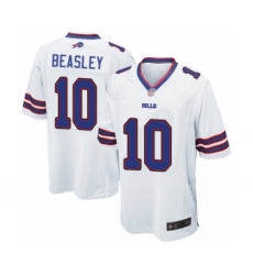 Men's Buffalo Bills #10 Cole Beasley Game White Football Jersey